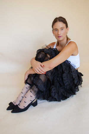 OLIVIA TULLE SKIRT - BLACK