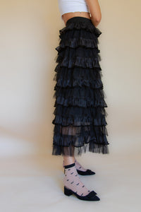 OLIVIA TULLE SKIRT - BLACK