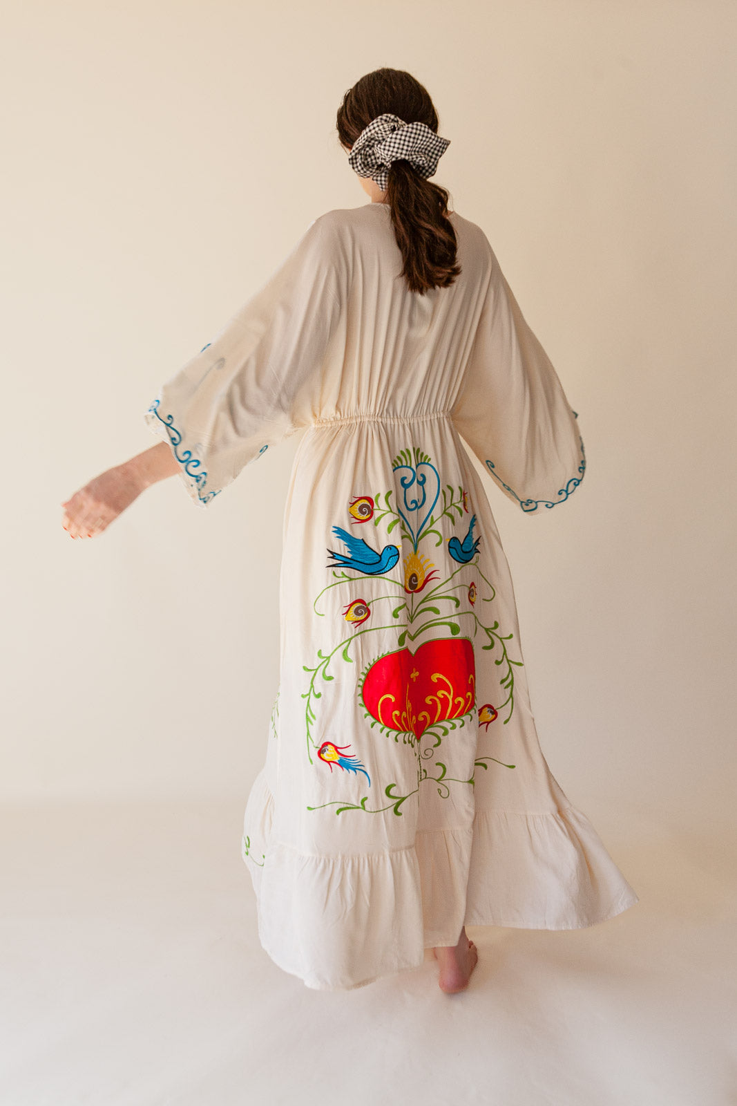 MAXI EMBROIDERED DRESS