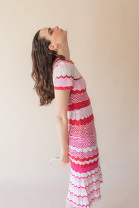 KNIT CHEVRON DRESS