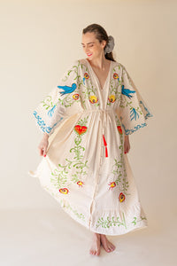 MAXI EMBROIDERED DRESS