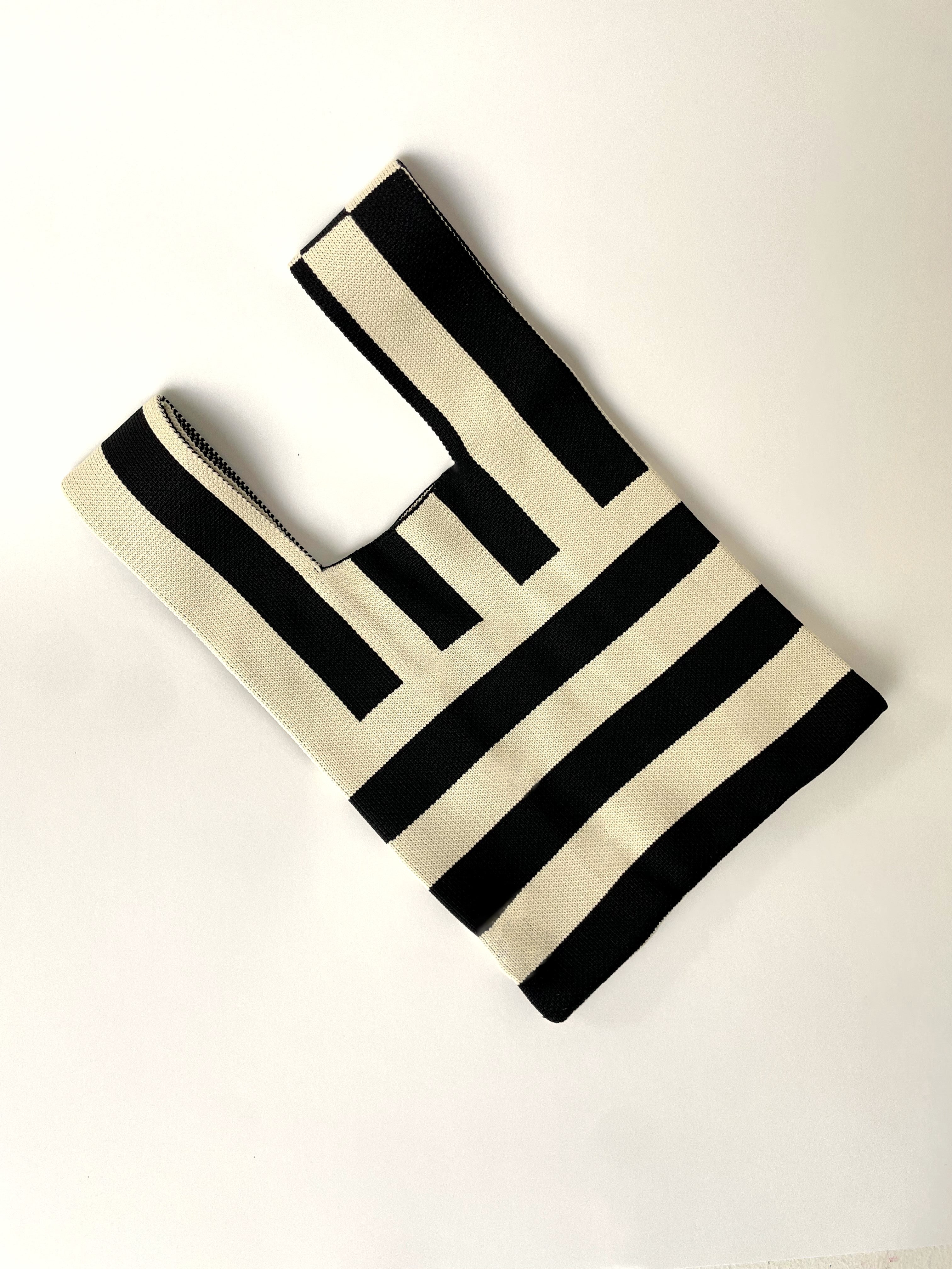 MINI KNIT TOTE - STRIPE