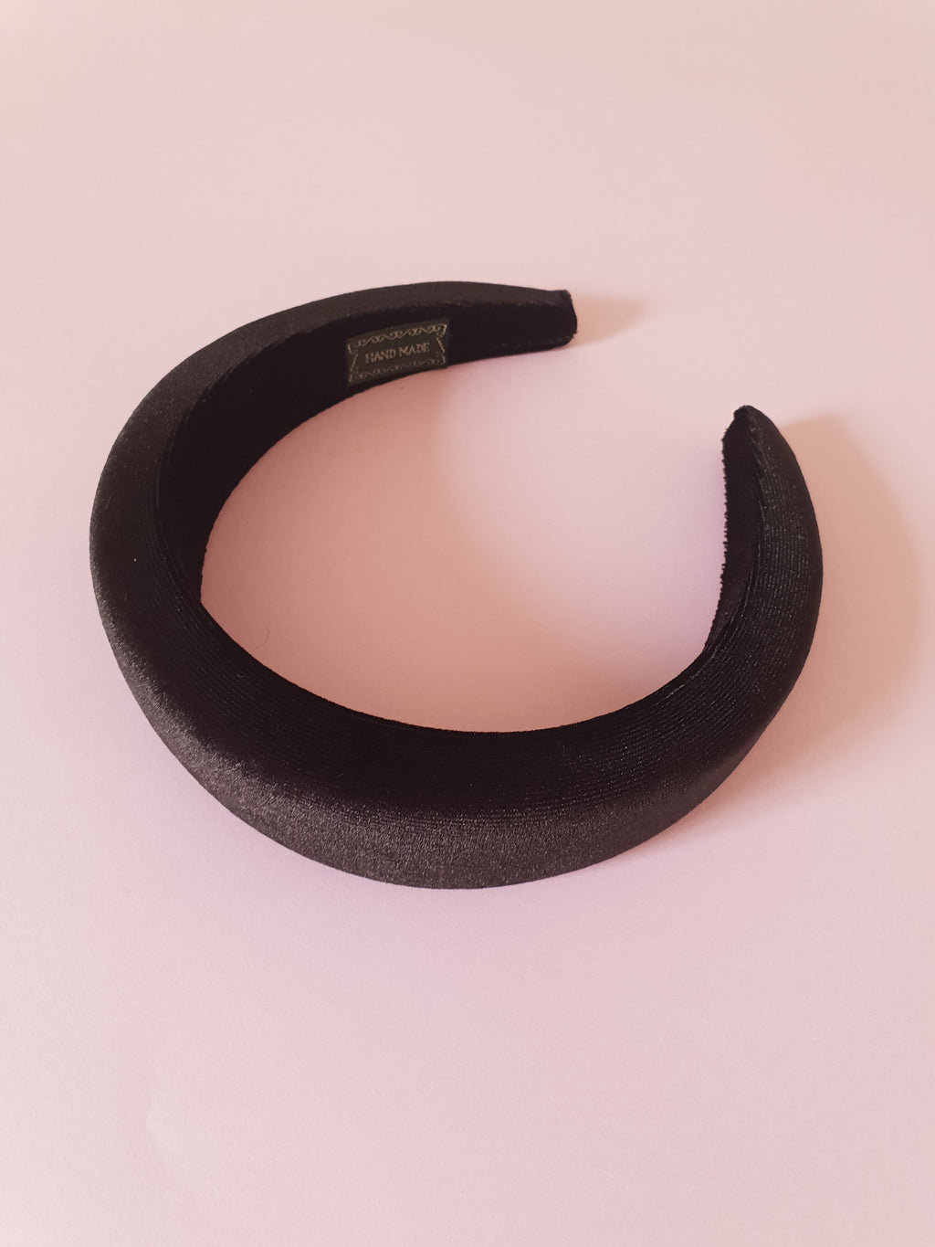 BLACK VELVET PADDED HALO ALICE BAND