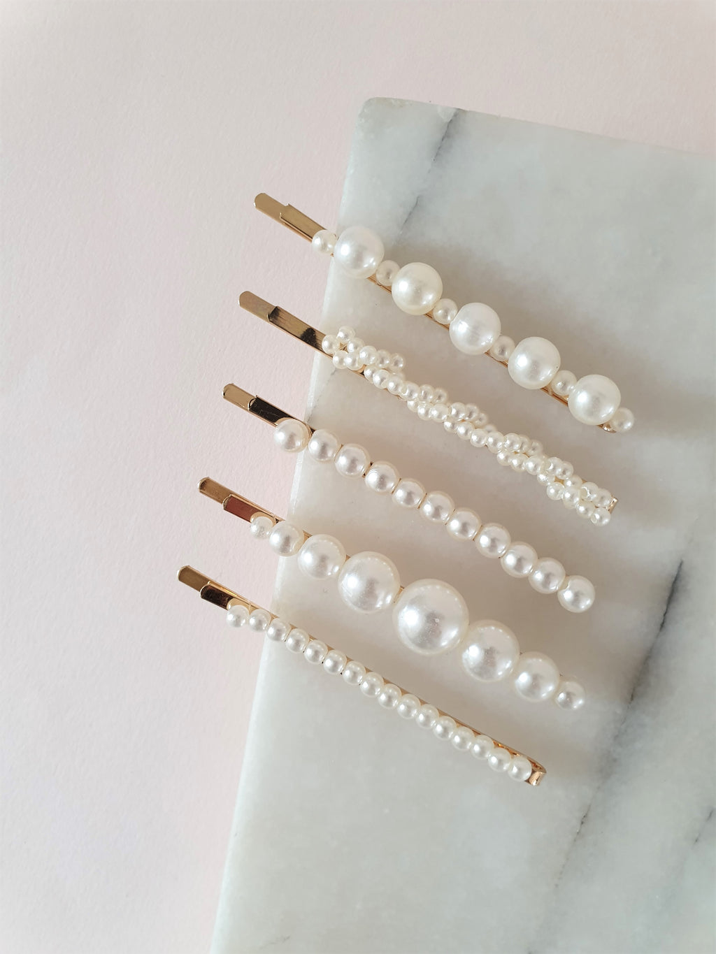 THE ULTIMATE PEARL SLIDE HAIR CLIP SET