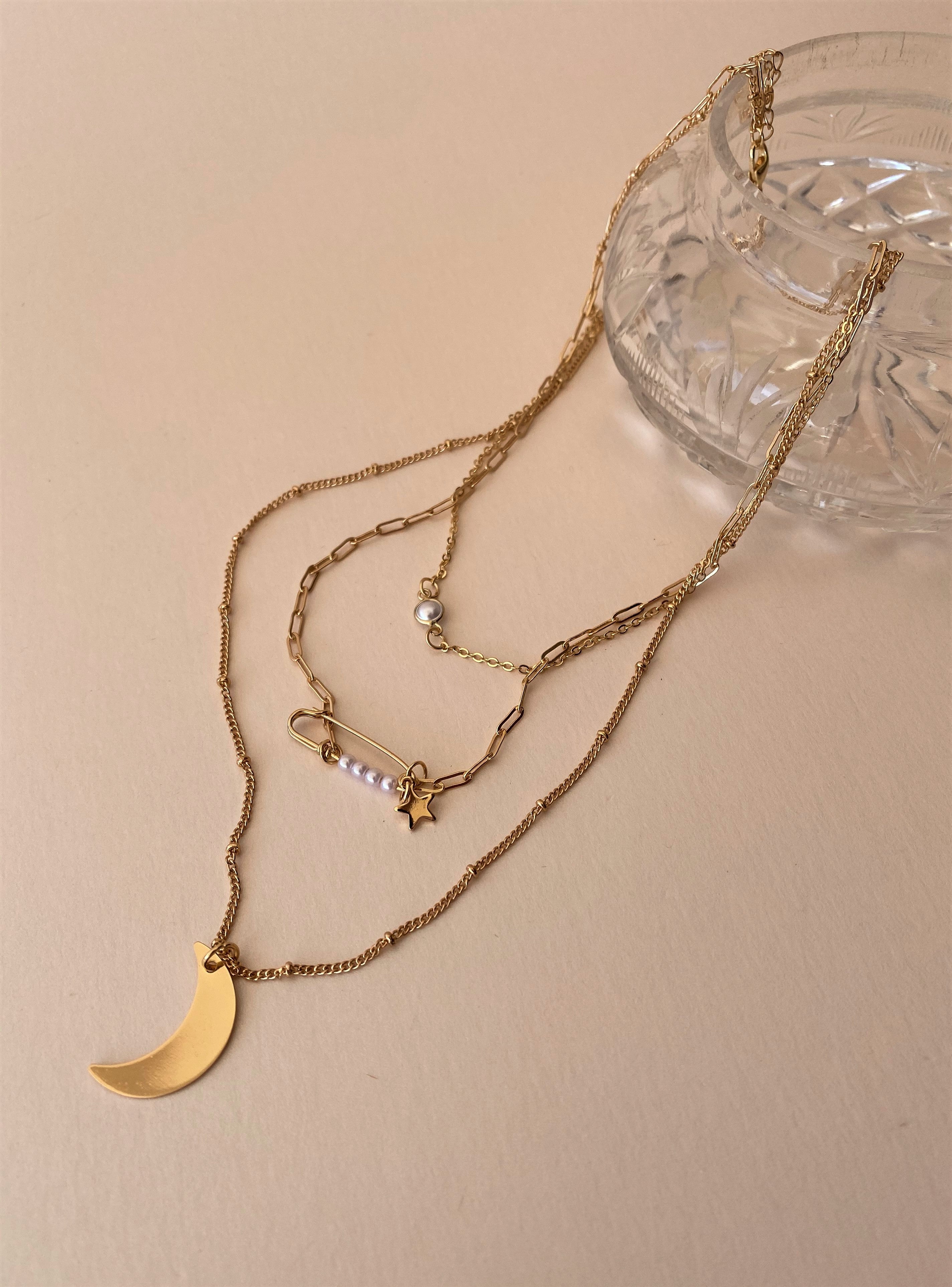 THE ORION TRIO STRAND PENDANT NECKLACE