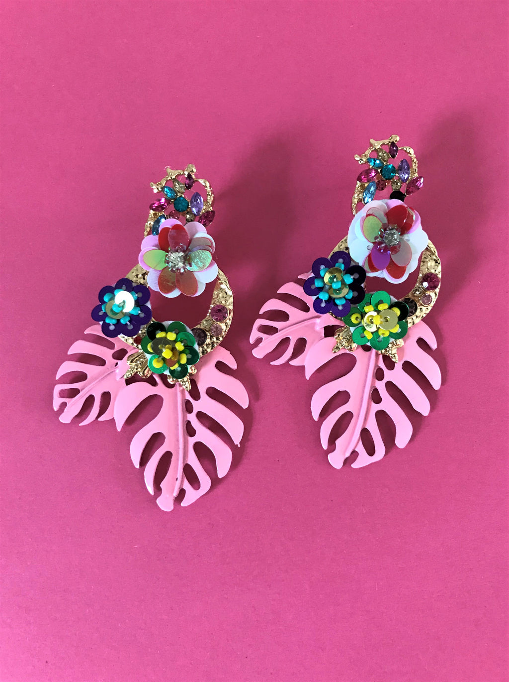 THE TROPICANA EARRINGS - PINK