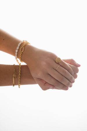 DOUBLE ROPE GOLD BRACELET